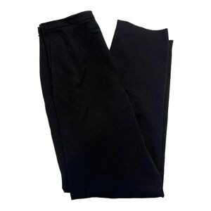 Max Mara Black Wool Plus Lycra Side Zip Pants